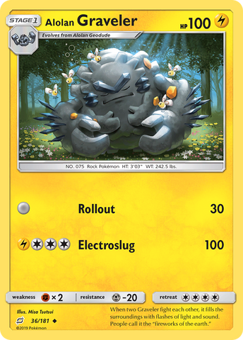 Pokemon | Alolan Graveler (36/181) [Sun & Moon: Team Up] | The Nerd Merchant
