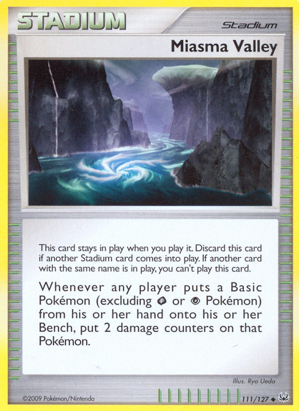Pokemon | Miasma Valley (111/127) [Platinum: Base Set] | The Nerd Merchant
