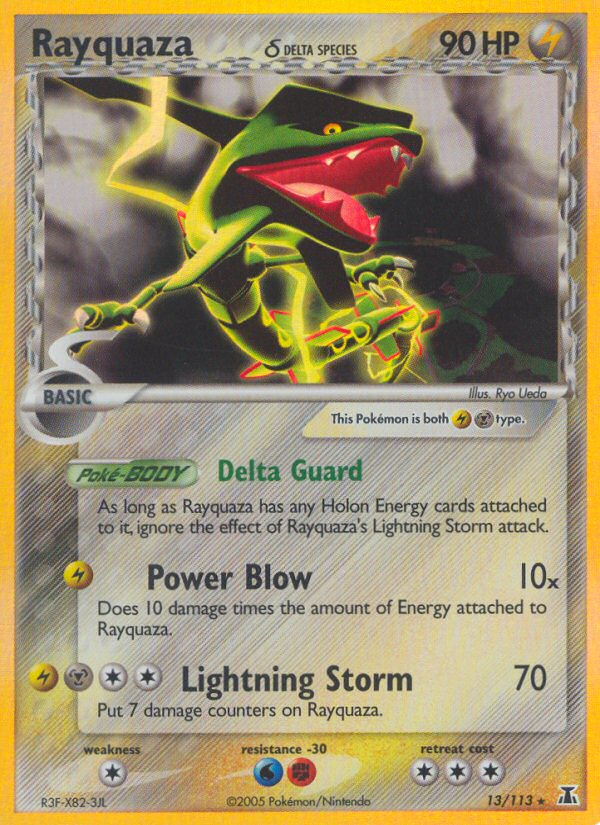 Pokemon | Rayquaza (13/113) (Delta Species) [EX: Delta Species] | The Nerd Merchant