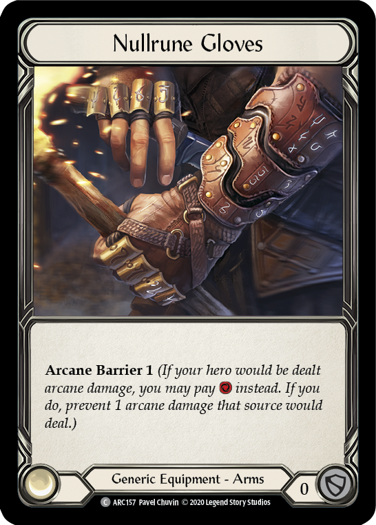 Flesh and Blood TCG | Nullrune Gloves [U-ARC157] (Arcane Rising Unlimited)  Unlimited Normal | The Nerd Merchant
