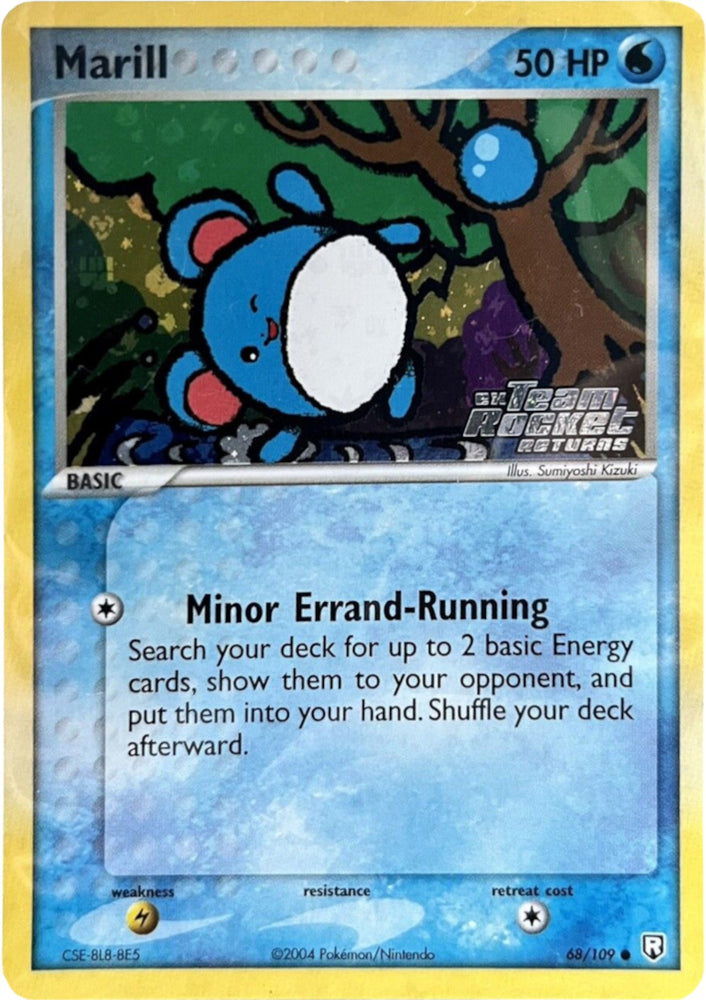 Pokemon | Marill (68/109) (Stamped) [EX: Team Rocket Returns] | The Nerd Merchant