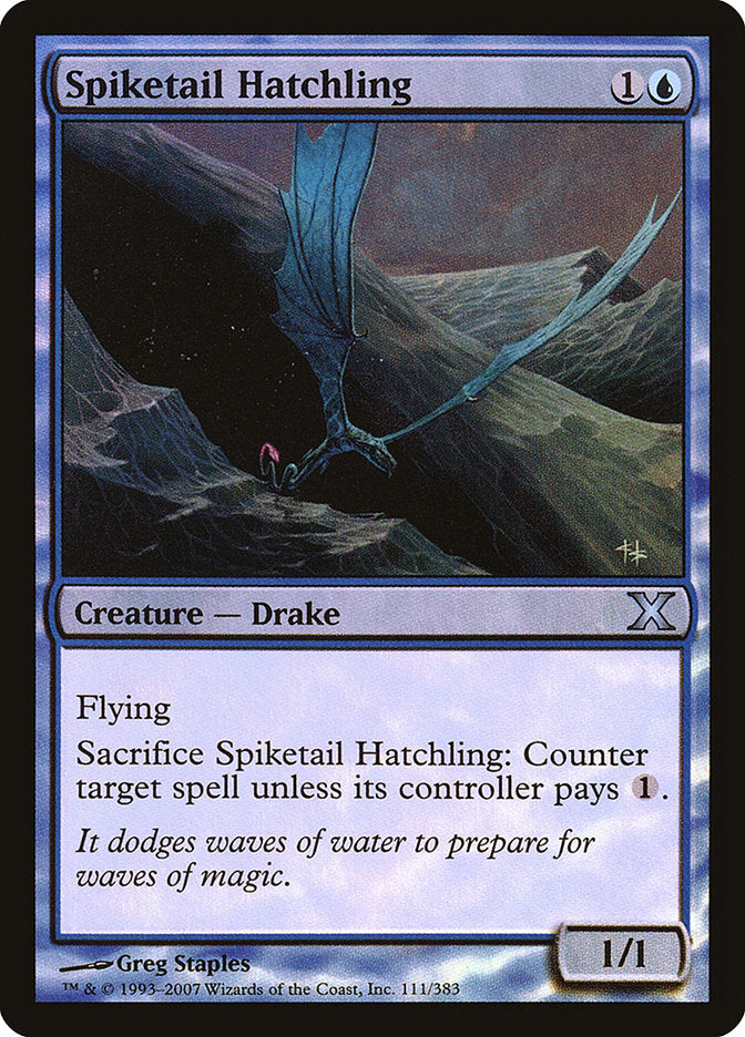 Magic | Spiketail Hatchling (Premium Foil) [Tenth Edition] | The Nerd Merchant