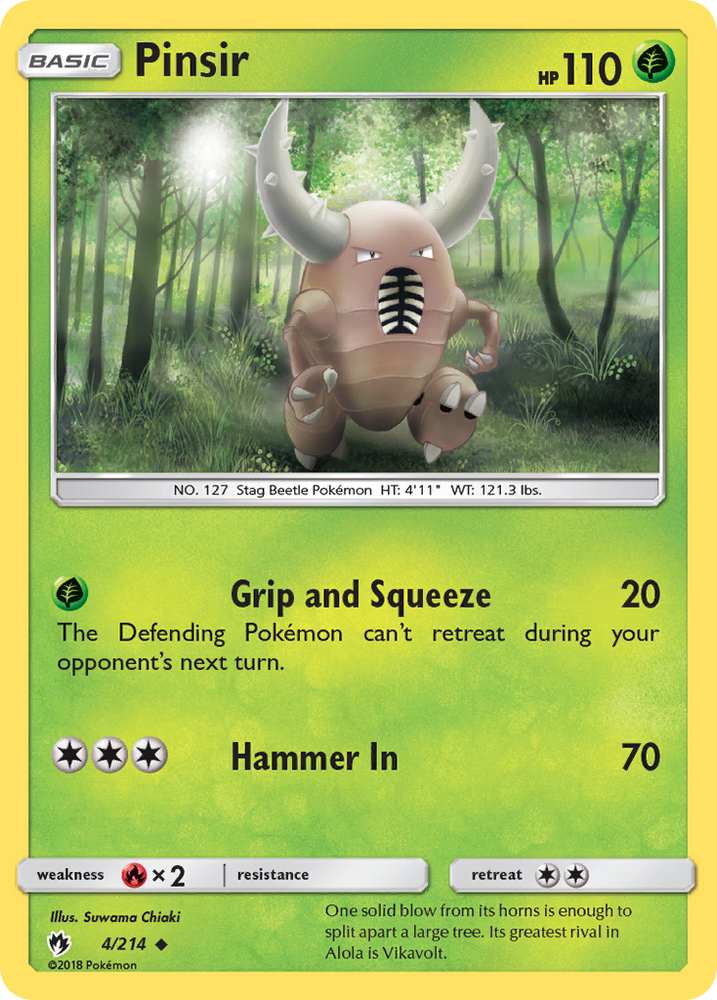 Pokemon | Pinsir (4/214) [Sun & Moon: Lost Thunder] | The Nerd Merchant