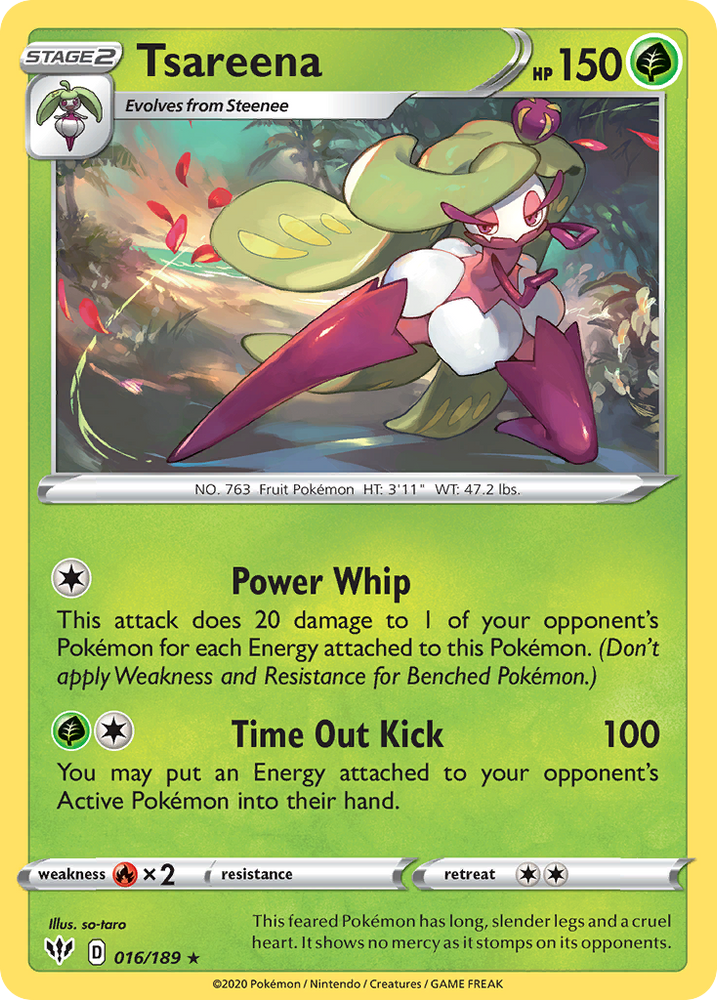Pokemon | Tsareena (016/189) [Sword & Shield: Darkness Ablaze] | The Nerd Merchant