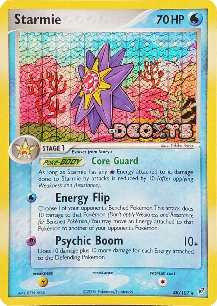 Pokemon | Starmie (48/107) (Stamped) [EX: Deoxys] | The Nerd Merchant