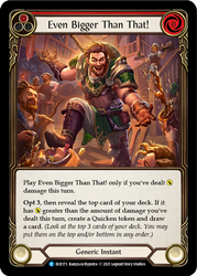 Flesh and Blood TCG | Even Bigger Than That! (Red) [EVR173] (Everfest)  1st Edition Normal | The Nerd Merchant