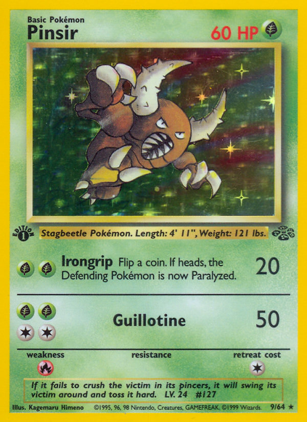 Pokemon | Pinsir (9/64) [Jungle 1st Edition] | The Nerd Merchant