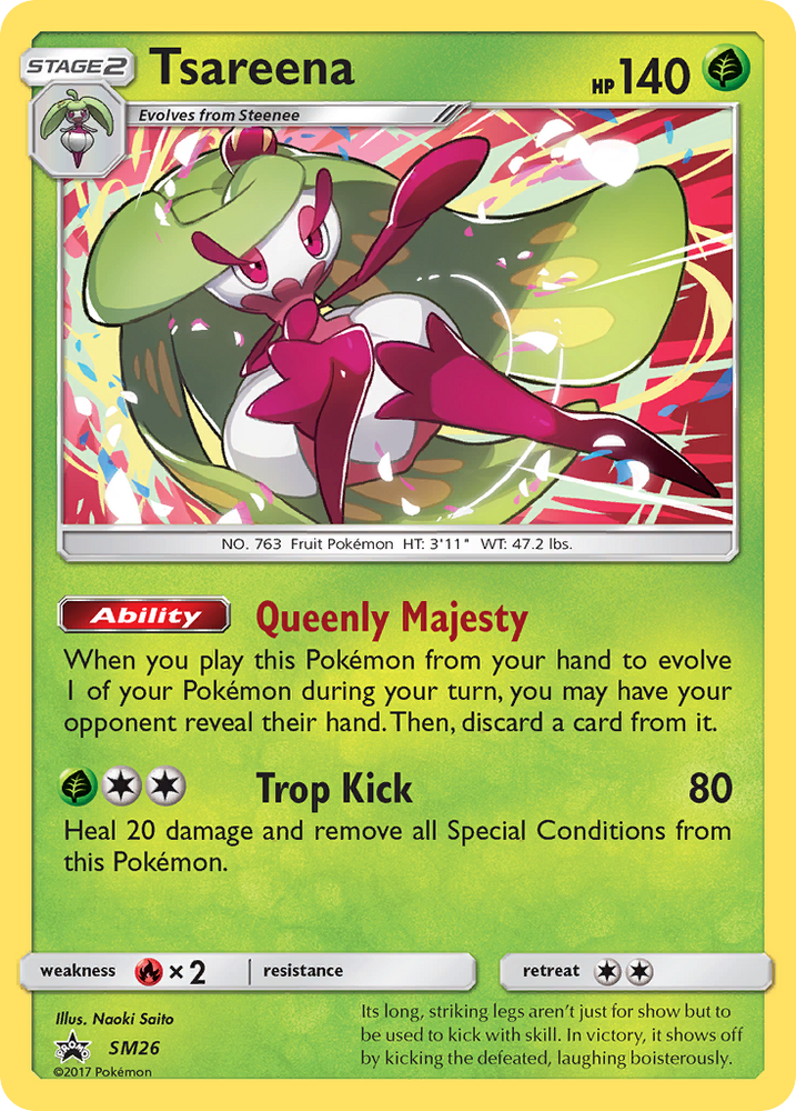 Pokemon | Tsareena (SM26) [Sun & Moon: Black Star Promos] | The Nerd Merchant