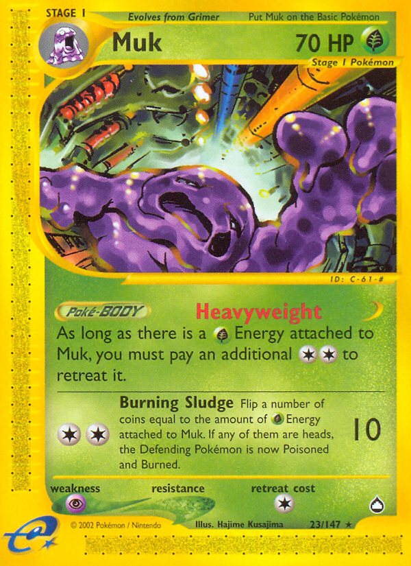 Pokemon | Muk (23/147) [Aquapolis] | The Nerd Merchant
