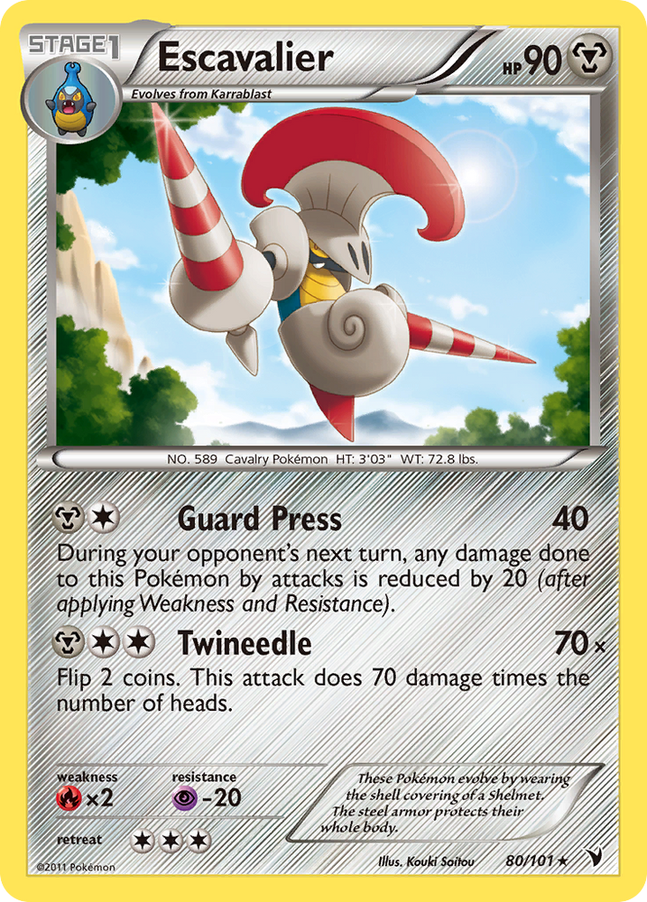Pokemon | Escavalier (80/101) [Black & White: Noble Victories] | The Nerd Merchant