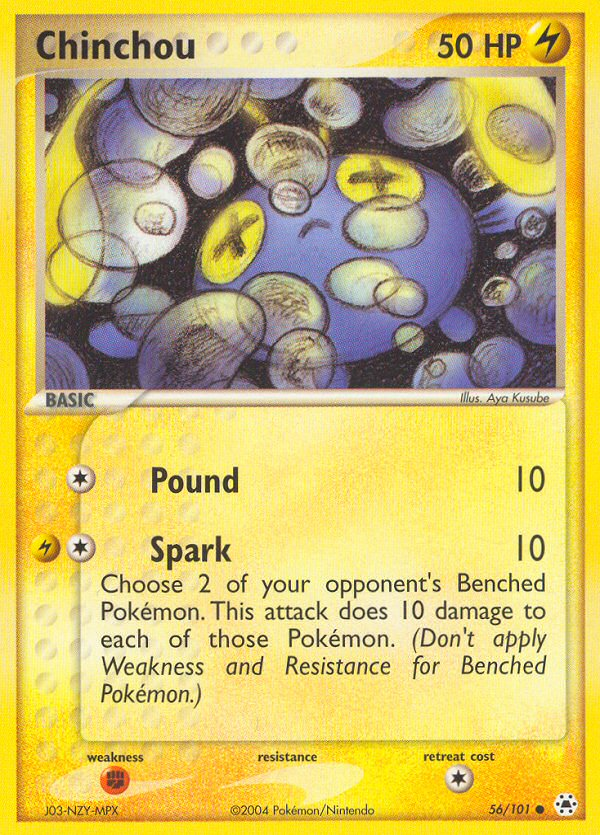 Pokemon | Chinchou (56/101) [EX: Hidden Legends] | The Nerd Merchant