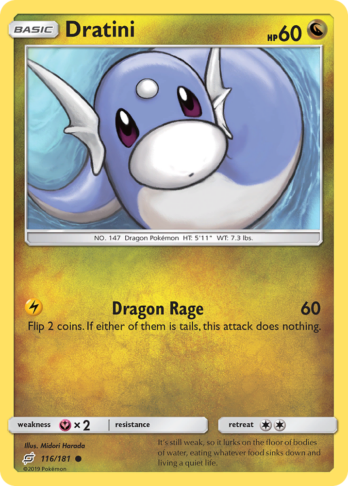 Pokemon | Dratini (116/181) [Sun & Moon: Team Up] | The Nerd Merchant