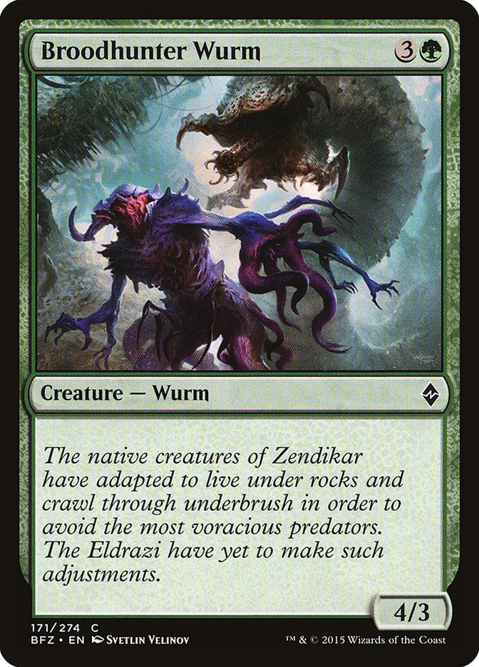 Magic | Broodhunter Wurm [Battle for Zendikar] | The Nerd Merchant