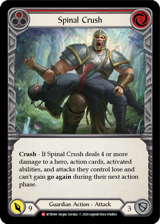 Flesh and Blood TCG | Spinal Crush [U-WTR044] (Welcome to Rathe Unlimited)  Unlimited Normal | The Nerd Merchant