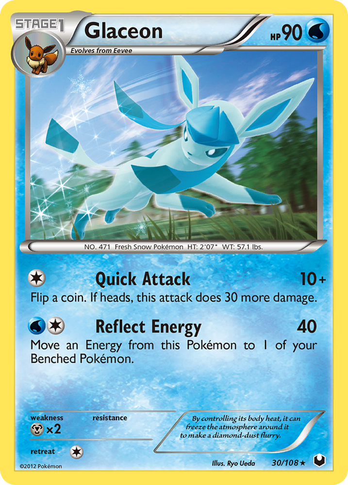 Pokemon | Glaceon (30/108) [Black & White: Dark Explorers] | The Nerd Merchant