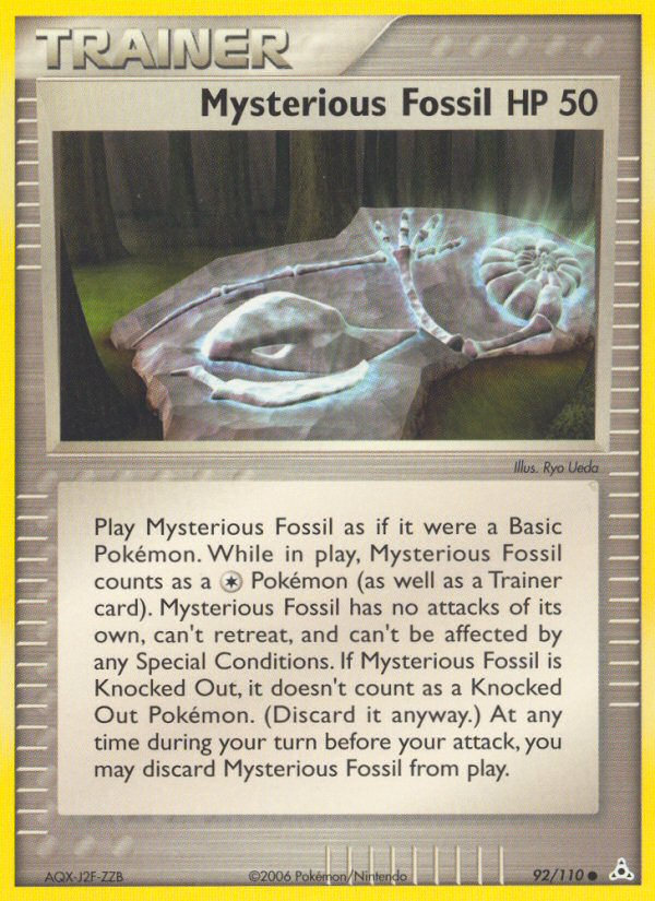Pokemon | Mysterious Fossil (92/110) [EX: Holon Phantoms] | The Nerd Merchant