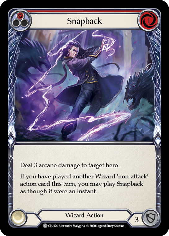 Flesh and Blood TCG | Snapback (Red) [CRU174] (Crucible of War)  1st Edition Normal | The Nerd Merchant