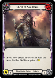 Flesh and Blood TCG | Shrill of Skullform (Red) [EVR116] (Everfest)  1st Edition Rainbow Foil | The Nerd Merchant