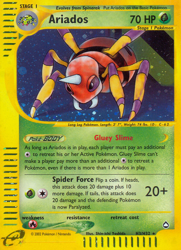 Pokemon | Ariados (H3/H32) [Aquapolis] | The Nerd Merchant
