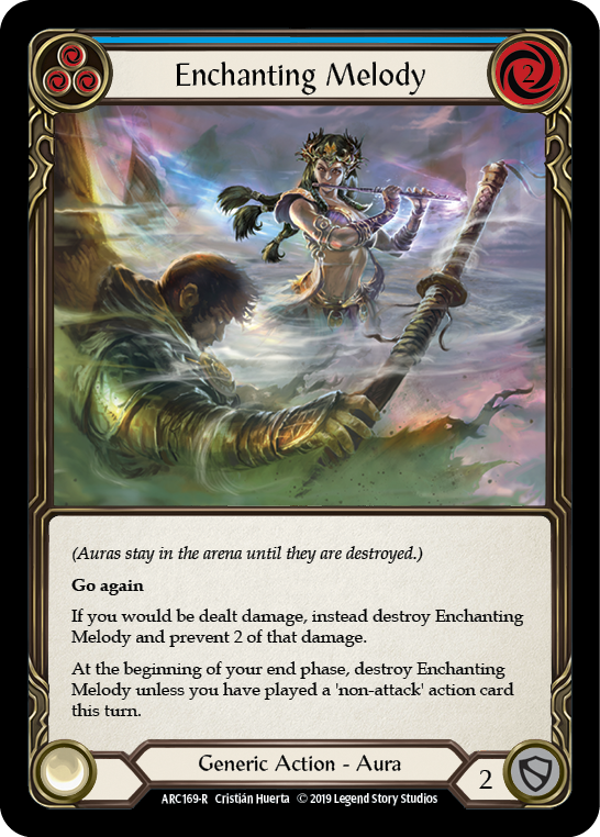Flesh and Blood TCG | Enchanting Melody (Blue) [ARC169-R] (Arcane Rising)  1st Edition Normal | The Nerd Merchant