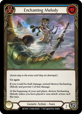 Flesh and Blood TCG | Enchanting Melody (Blue) [ARC169-R] (Arcane Rising)  1st Edition Normal | The Nerd Merchant