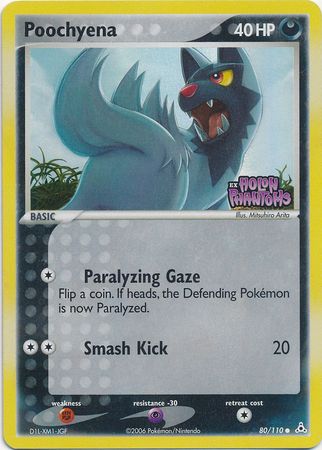 Pokemon | Poochyena (80/110) (Stamped) [EX: Holon Phantoms] | The Nerd Merchant