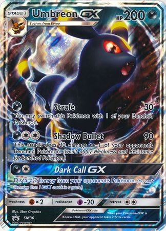 Pokemon | Umbreon GX (SM36) (Jumbo Card) [Sun & Moon: Black Star Promos] | The Nerd Merchant