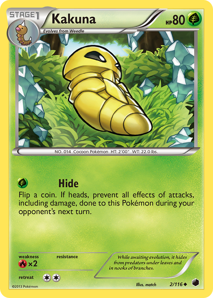 Pokemon | Kakuna (2/116) [Black & White: Plasma Freeze] | The Nerd Merchant