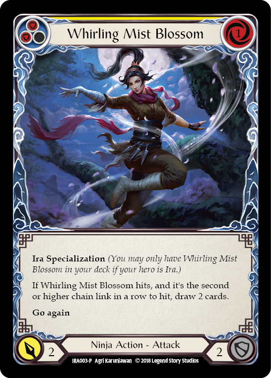 Flesh and Blood TCG | Whirling Mist Blossom [IRA003-P] (Ira Welcome Deck)  1st Edition Normal | The Nerd Merchant