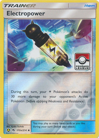Pokemon | Electropower (172a/214) (League Promo) [Sun & Moon: Lost Thunder] | The Nerd Merchant