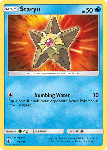 Pokemon | Staryu (13/68) [Sun & Moon: Hidden Fates] | The Nerd Merchant