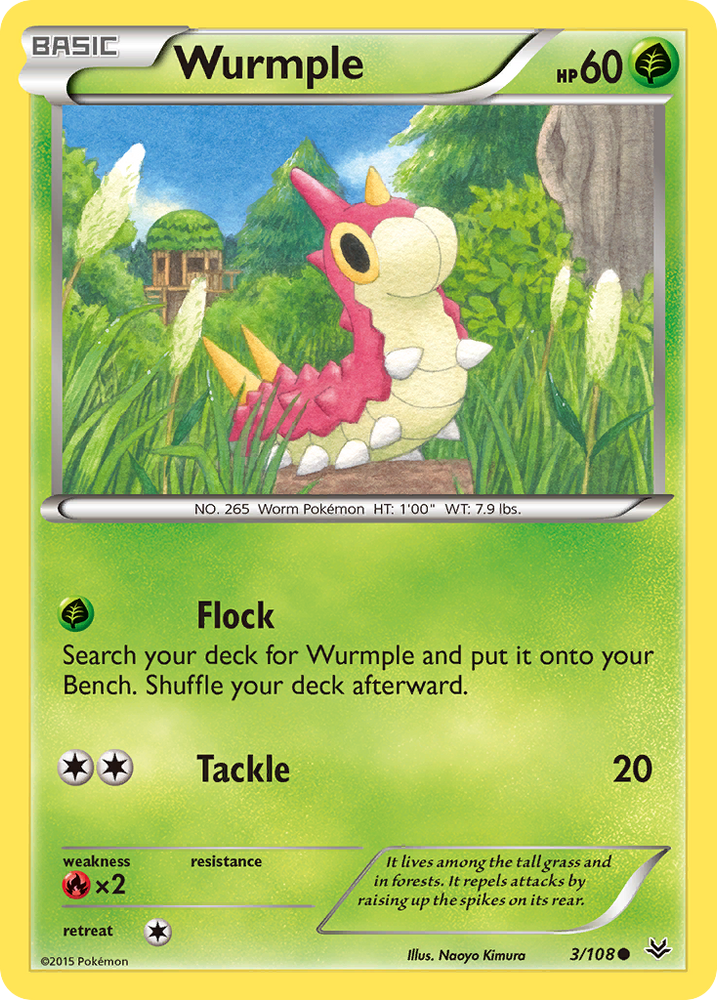 Pokemon | Wurmple (3/108) [XY: Roaring Skies] | The Nerd Merchant