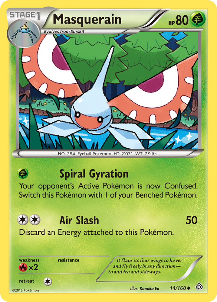 Pokemon | Masquerain (14/160) [XY: Primal Clash] | The Nerd Merchant