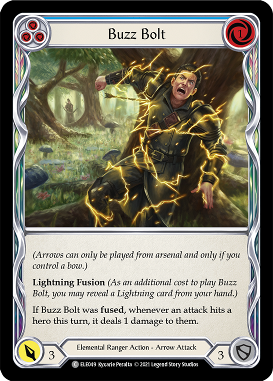 Flesh and Blood TCG | Buzz Bolt (Blue) [ELE049] (Tales of Aria)  1st Edition Rainbow Foil | The Nerd Merchant