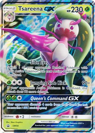 Pokemon | Tsareena GX (SM56) (Jumbo Card) [Sun & Moon: Black Star Promos] | The Nerd Merchant