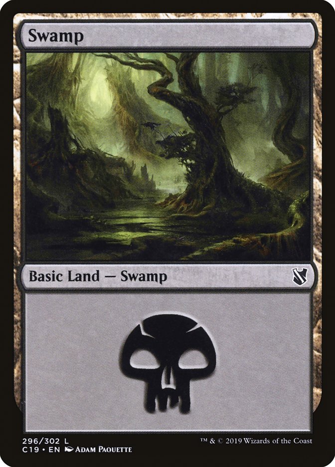 Magic | Swamp (296) [Commander 2019] | The Nerd Merchant
