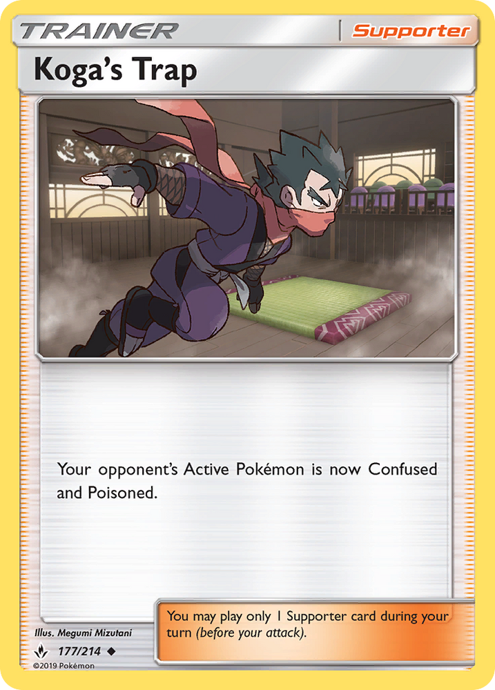 Pokemon | Koga's Trap (177/214) [Sun & Moon: Unbroken Bonds] | The Nerd Merchant