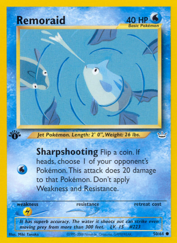 Pokemon | Remoraid (50/64) [Neo Revelation 1st Edition] | The Nerd Merchant