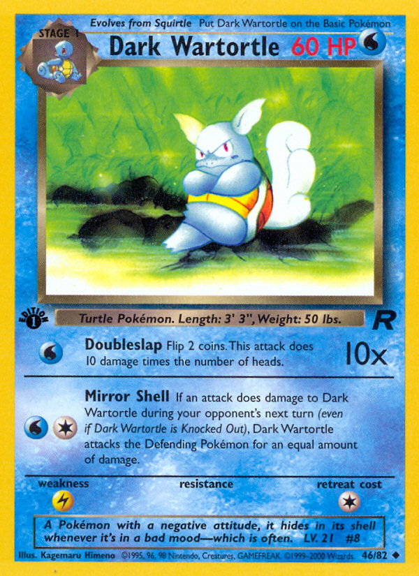 Pokemon | Dark Wartortle (46/82) [Team Rocket 1st Edition] | The Nerd Merchant