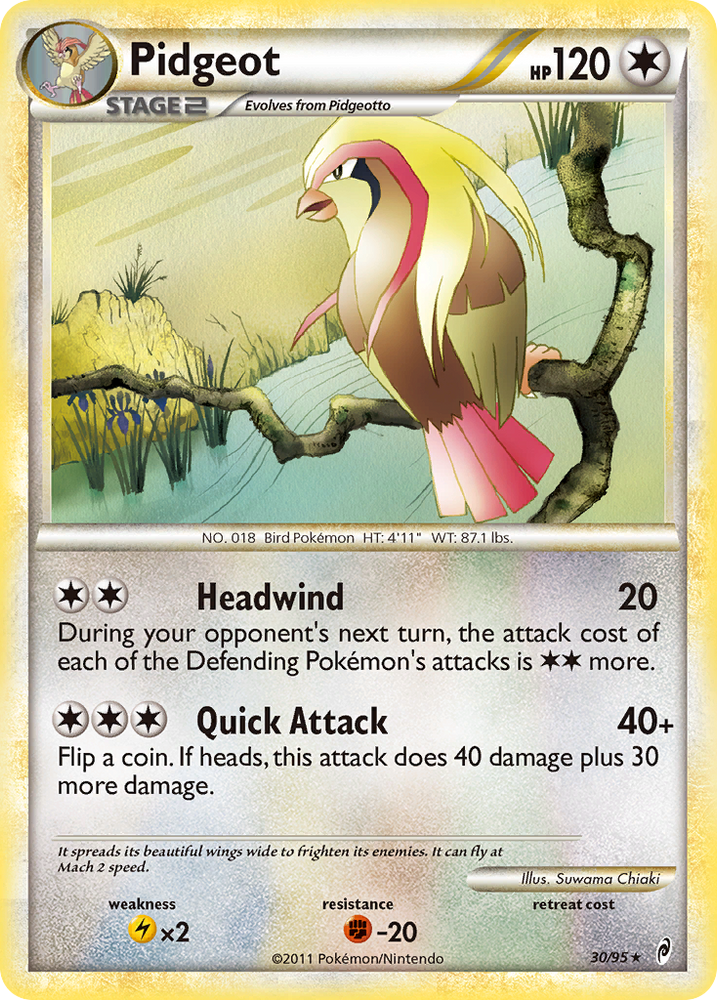 Pokemon | Pidgeot (30/95) [HeartGold & SoulSilver: Call of Legends] | The Nerd Merchant