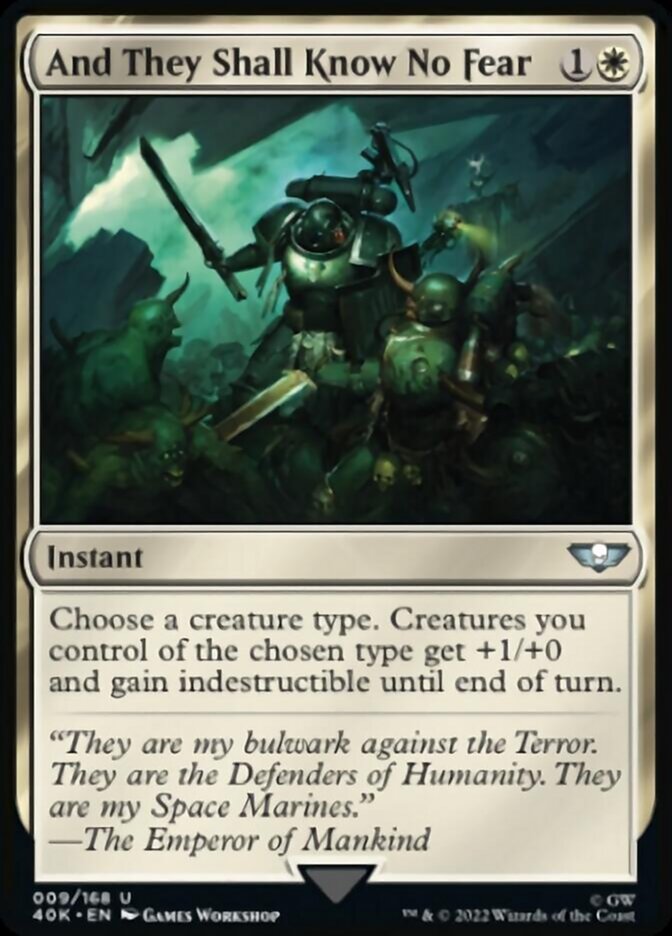 Magic | And They Shall Know No Fear (Surge Foil) [Warhammer 40,000] | The Nerd Merchant