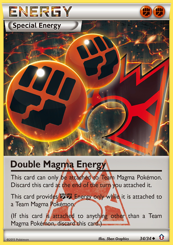 Pokemon | Double Magma Energy (34/34) [XY: Double Crisis] | The Nerd Merchant