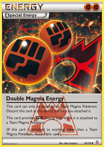 Pokemon | Double Magma Energy (34/34) [XY: Double Crisis] | The Nerd Merchant
