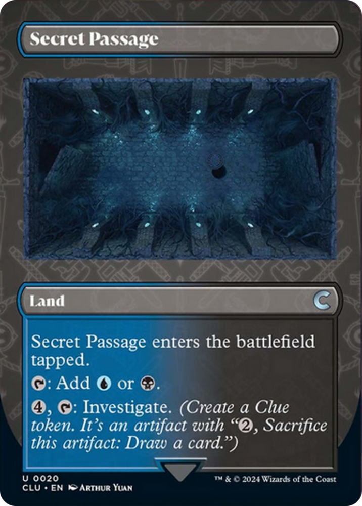 Magic | Secret Passage (Borderless) [Ravnica: Clue Edition] | The Nerd Merchant