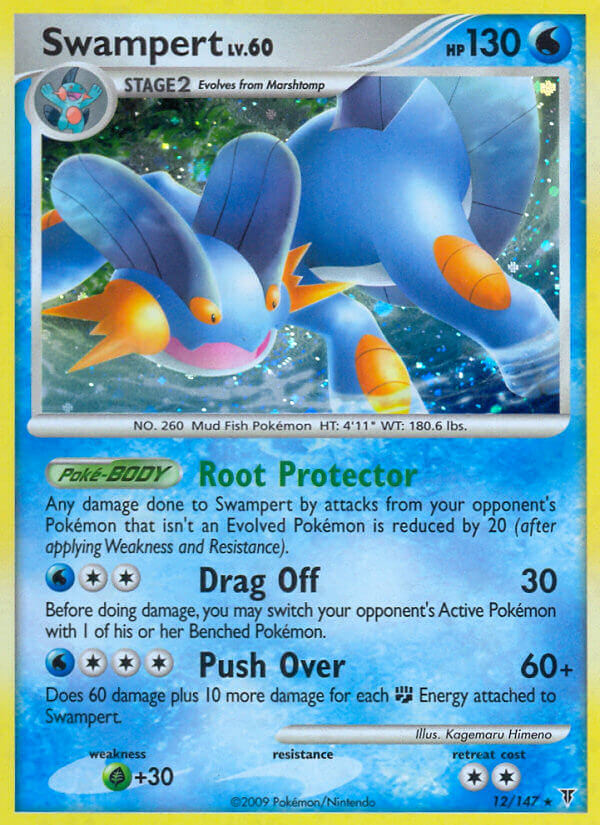 Pokemon | Swampert (12/147) (Theme Deck Exclusive) [Platinum: Supreme Victors] | The Nerd Merchant