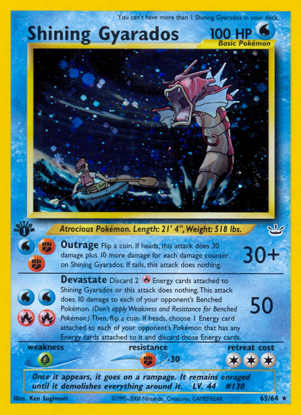 Pokemon | Shining Gyarados (65/64) [Neo Revelation 1st Edition] | The Nerd Merchant