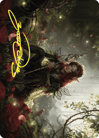 Magic | Yenna, Redtooth Regent Art Card (Gold-Stamped Signature) [Wilds of Eldraine Art Series] | The Nerd Merchant