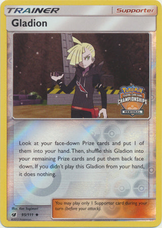 Pokemon | Gladion (95/111) (Regional Championship Promo) [Sun & Moon: Crimson Invasion] | The Nerd Merchant