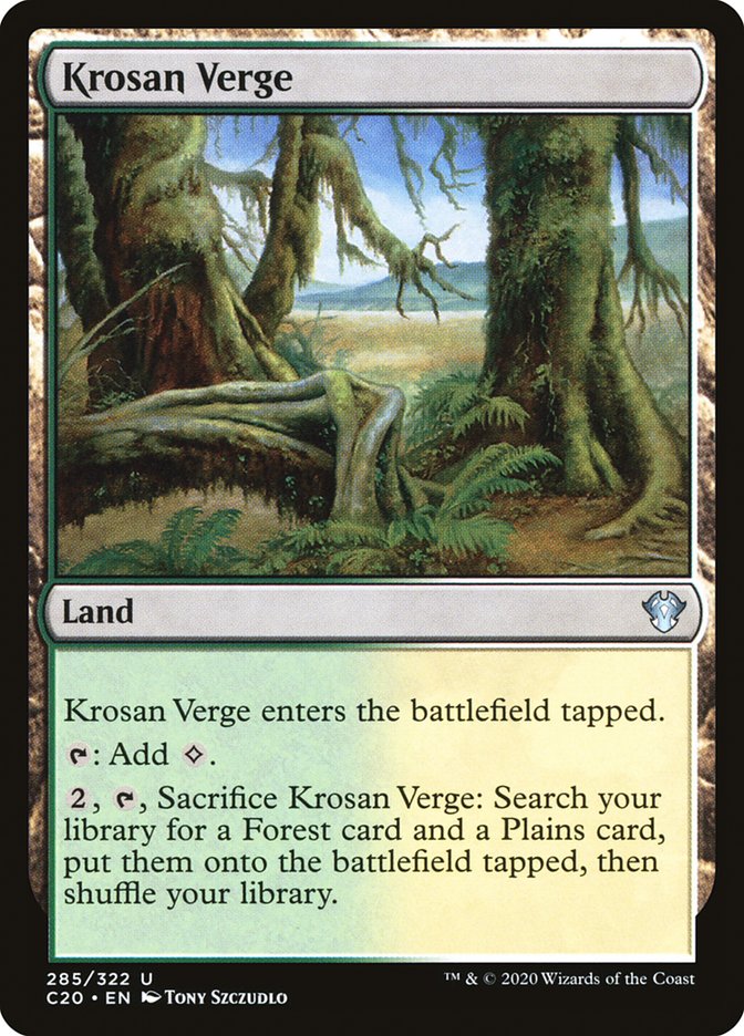 Magic | Krosan Verge [Commander 2020] | The Nerd Merchant