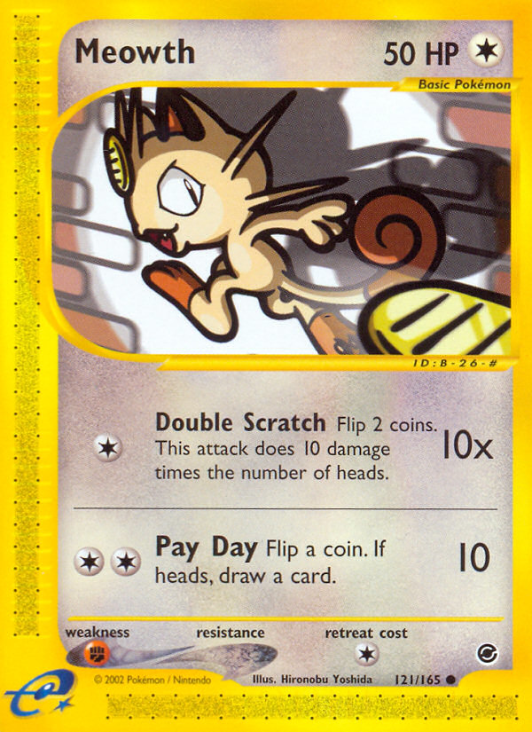 Pokemon | Meowth (121/165) [Expedition: Base Set] | The Nerd Merchant